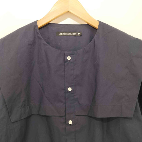 ニコルソンアンドニコルソン)(ニコルソンアンドニコルソン NICHOLSON & NICHOLSON セーラーカラーブラウス オーバーサイズシャツ LILY-POPLIN レディース JPN:38