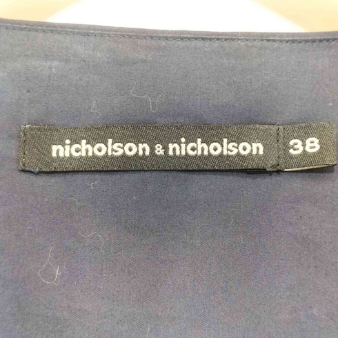 ニコルソンアンドニコルソン)(ニコルソンアンドニコルソン NICHOLSON & NICHOLSON セーラーカラーブラウス オーバーサイズシャツ LILY-POPLIN レディース JPN:38