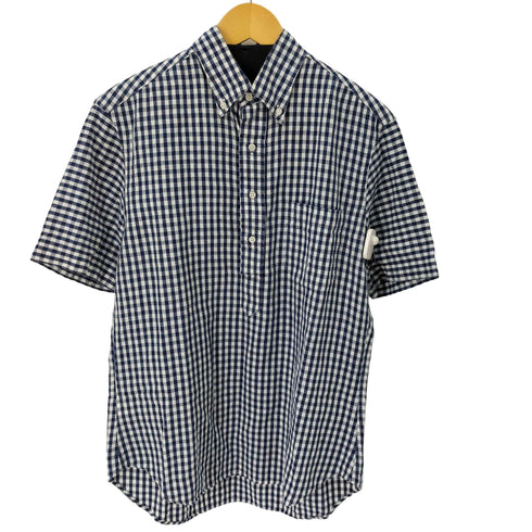 ギットマンブラザーズ GITMAN BROS. MDE IN USA ハーフボタン S/S コットンリネンギンガムチェックシャツ メンズ import:M