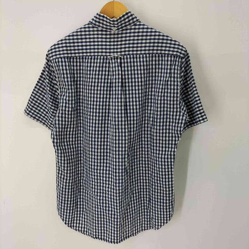 ギットマンブラザーズ GITMAN BROS. MDE IN USA ハーフボタン S/S コットンリネンギンガムチェックシャツ メンズ import:M