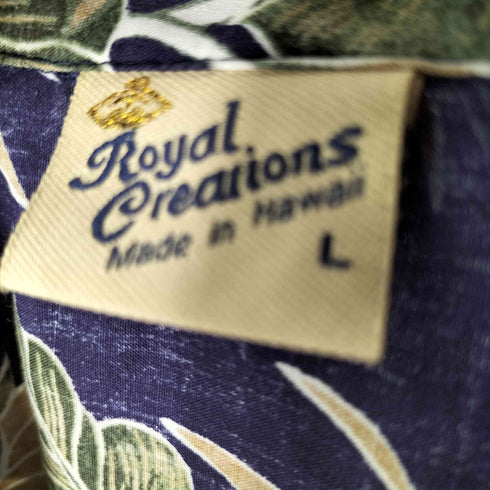 ロイヤルクリエーションズ ROYAL CREATIONS S/S 総柄アロハシャツ メンズ import:L