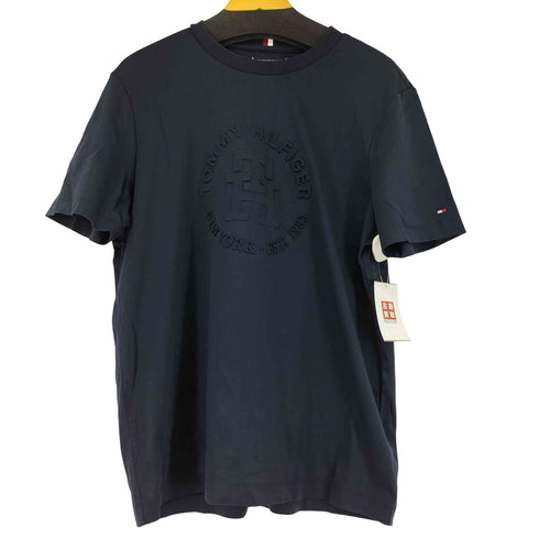 トミーヒルフィガー TOMMY HILFIGER im interlock embossed tshirt regular fit メンズ JPN:L