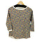 ビームスボーイ BEAMS BOY 花柄 ボートネック 7分袖 カットソー レディース JPN:2