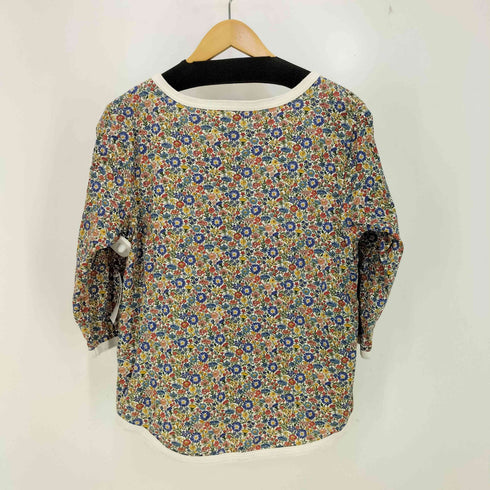 ビームスボーイ BEAMS BOY 花柄 ボートネック 7分袖 カットソー レディース JPN:2