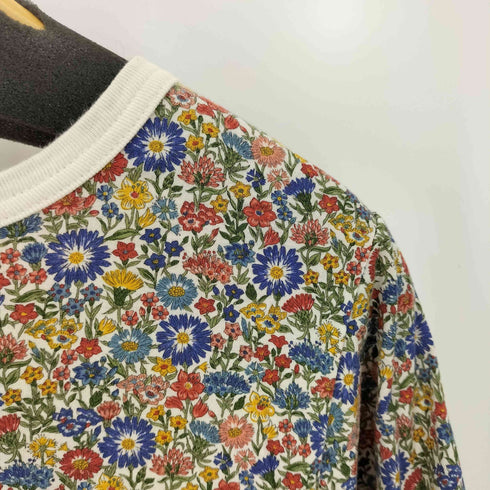 ビームスボーイ BEAMS BOY 花柄 ボートネック 7分袖 カットソー レディース JPN:2
