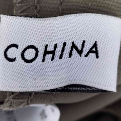 コヒナ COHINA とろみタックVネックワンピース レディース FREE