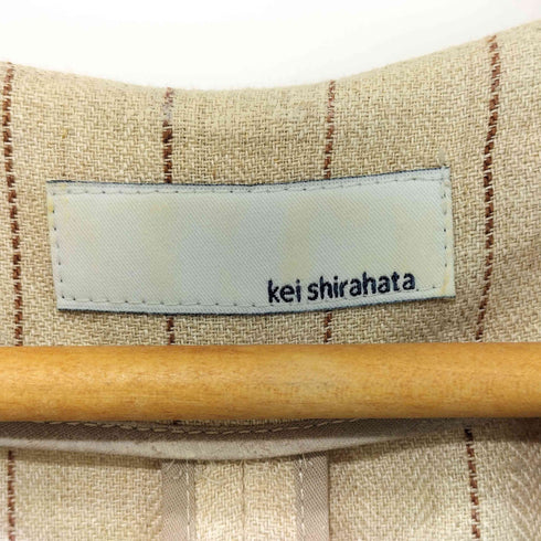 ケイシラハタ kei shirahata リネンストライプワンピース レディース FREE