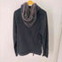 アバクロンビーアンドフィッチ Abercrombie & Fitch ダメージ加工 ハーフジッププルオーバーパーカー メンズ import:M