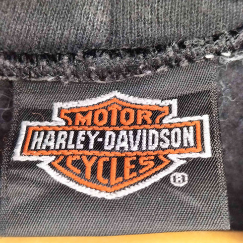 ハーレーダビッドソン HARLEY-DAVIDSON FEEL THE HEART ロゴプリント 裏起毛 プルオーバー パーカー メンズ