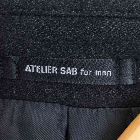 アトリエサブ ATELIER SAB MEN カシミヤ ステンカラーコート メンズ 3