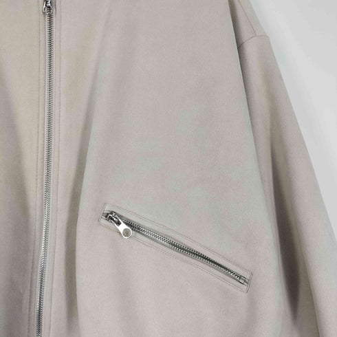 ザラ ZARA フェイクスウェード パフスリーブ ボンバージャケット レディース import:S