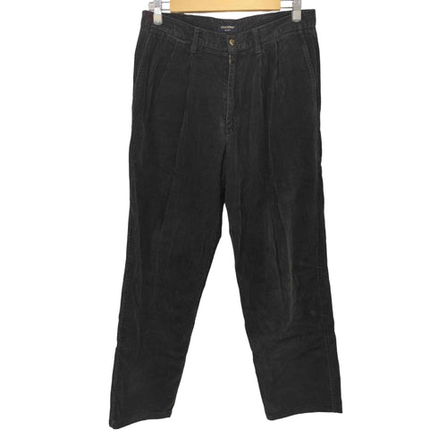 ドッカーズ DOCKERS 90S~00S 2タック太畝コーデュロイパンツ ブラック メンズ 32/32