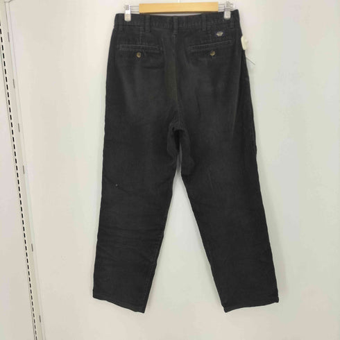ドッカーズ DOCKERS 90S~00S 2タック太畝コーデュロイパンツ ブラック メンズ 32/32