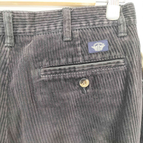 ドッカーズ DOCKERS 90S~00S 2タック太畝コーデュロイパンツ ブラック メンズ 32/32