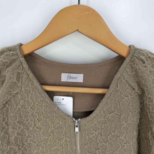 flower fluffy blouson フラッフィーブルゾン レディース FREE