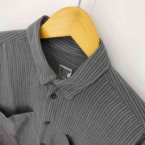 mondo di marco MADE IN ITALY ヘリンボーンストライプBDシャツ メンズ import:L
