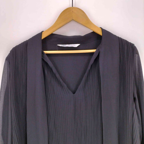 ザラ ZARA プリーツブラウス レディース JPN:M