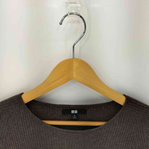 ユニクロ UNIQLO 3Dカシミヤリブクルーネックセーター レディース JPN:M
