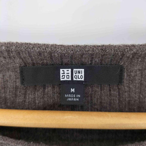 ユニクロ UNIQLO 3Dカシミヤリブクルーネックセーター レディース JPN:M