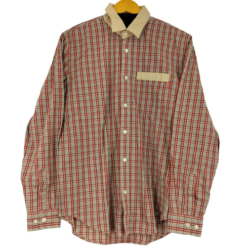 シュプリーム Supreme 13SS Contrast Collar Plaid Shirt メンズ JPN:S