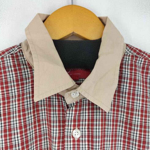シュプリーム Supreme 13SS Contrast Collar Plaid Shirt メンズ JPN:S