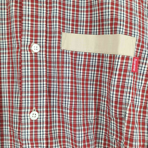 シュプリーム Supreme 13SS Contrast Collar Plaid Shirt メンズ JPN:S