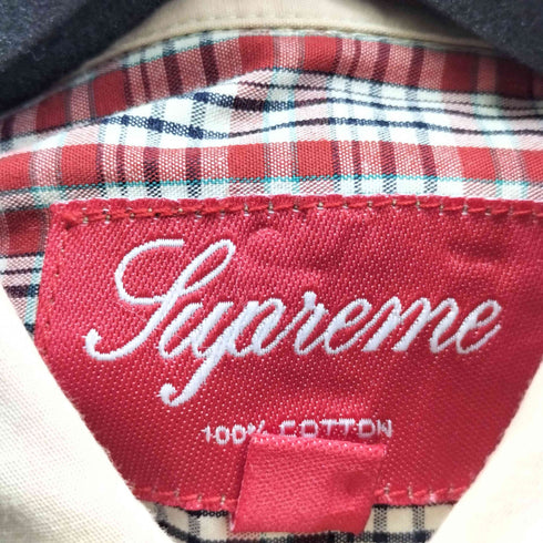 シュプリーム Supreme 13SS Contrast Collar Plaid Shirt メンズ JPN:S
