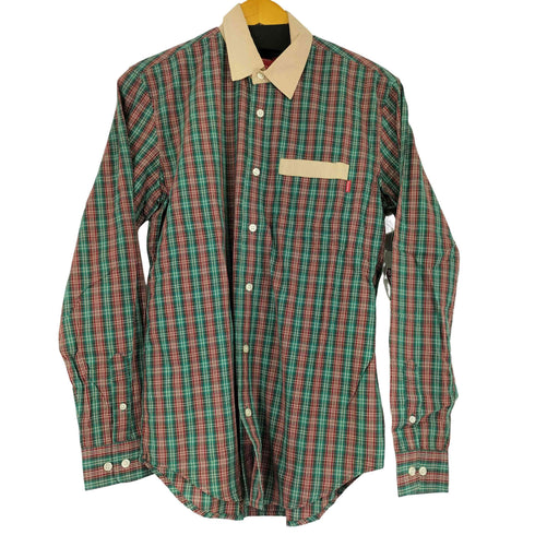 シュプリーム Supreme 13SS Contrast Collar Plaid Shirt メンズ JPN:S