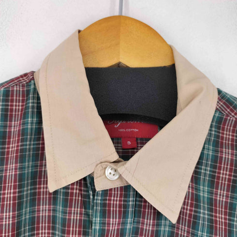 シュプリーム Supreme 13SS Contrast Collar Plaid Shirt メンズ JPN:S