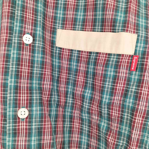 シュプリーム Supreme 13SS Contrast Collar Plaid Shirt メンズ JPN:S