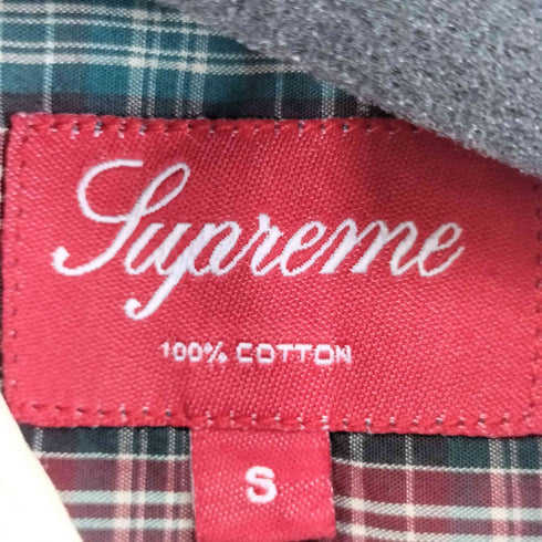 シュプリーム Supreme 13SS Contrast Collar Plaid Shirt メンズ JPN:S