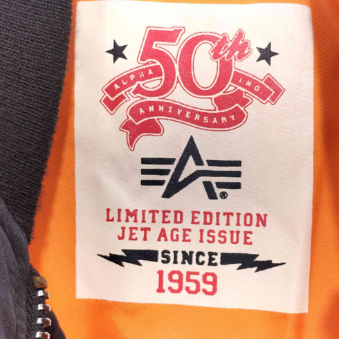 アルファ ALPHA MA-1 フライトジャケット 50周年記念モデル メンズ import:S