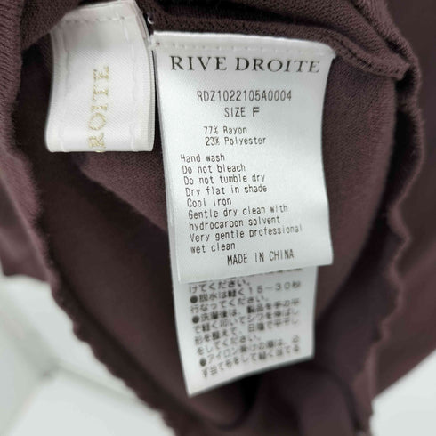 リヴドロワ RIVE DROITE 前後2WAYで使える ドルマン2WAYニット レディース FREE