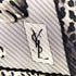 イヴサンローラン Yves Saint Laurent ヒョウ柄 プリーツ スカーフ レディース