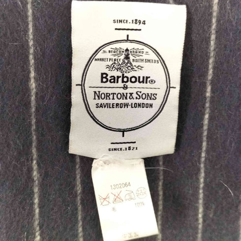 バブアー Barbour ストライプウールマフラー メンズ