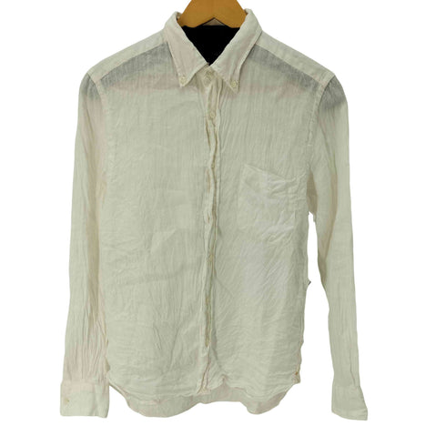 ビームスプラス BEAMS+ B.D. Linen Oxford ボタンダウンオックスフォードL/Sリネンシャツ メンズ JPN:S