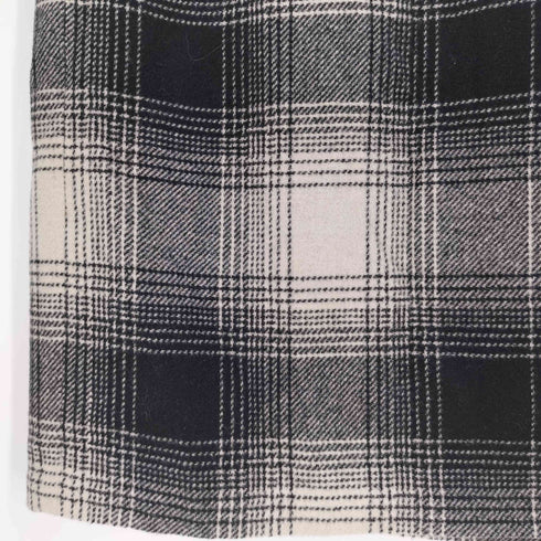タルボット TALBOTS ウール混 チェック ラップスカート レディース 10