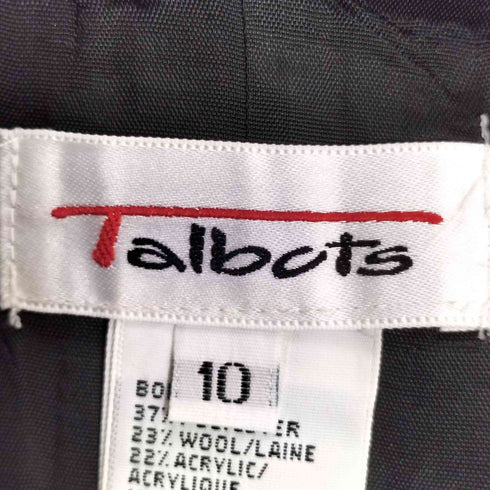 タルボット TALBOTS ウール混 チェック ラップスカート レディース 10
