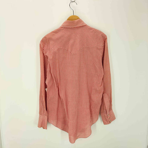 L/S ギンガムチェックウエスタンチェック柄シャツ メンズ
