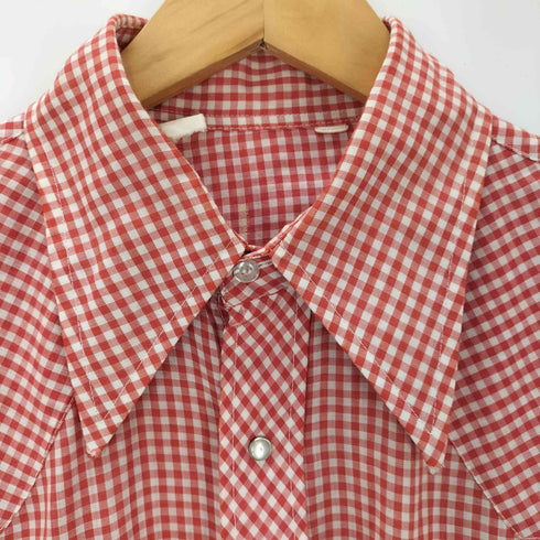 L/S ギンガムチェックウエスタンチェック柄シャツ メンズ
