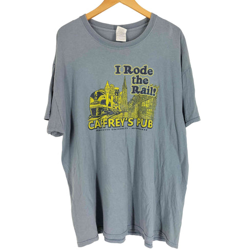 ギルダン GILDAN 00s 企業プリント 両面プリントS/Sカットソー メンズ import:XL