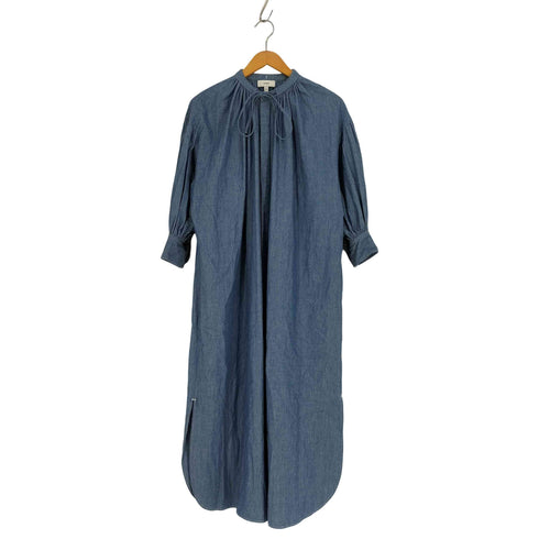 ハイク HYKE CHAMBRAY GATHERED DRESS シャンブレー ギャザー ワンピース レディース JPN:1