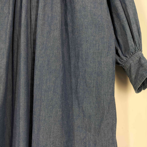 ハイク HYKE CHAMBRAY GATHERED DRESS シャンブレー ギャザー ワンピース レディース JPN:1