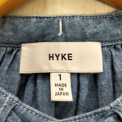 ハイク HYKE CHAMBRAY GATHERED DRESS シャンブレー ギャザー ワンピース レディース JPN:1