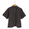 トーガプルラ TOGA PULLA bonding stripe s/s shirt ボンディング ストライプ ショートスリーブシャツ レディース JPN:36