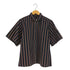 トーガプルラ TOGA PULLA bonding stripe s/s shirt ボンディング ストライプ ショートスリーブシャツ レディース JPN:36