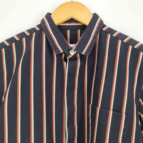 トーガプルラ TOGA PULLA bonding stripe s/s shirt ボンディング ストライプ ショートスリーブシャツ レディース JPN:36