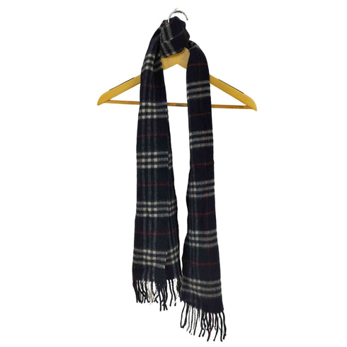 バーバリーロンドン BURBERRY LONDON 英国製 ノバチェック ウールマフラー メンズ