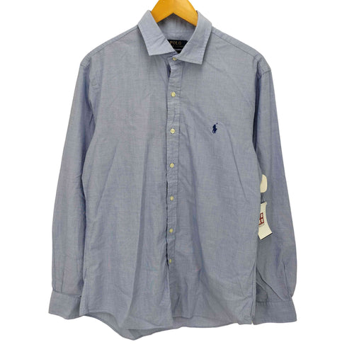 ポロバイラルフローレン Polo by RALPH LAUREN SLIMFIT ワンポイント刺繍長袖シャツ メンズ L