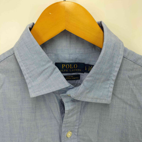 ポロバイラルフローレン Polo by RALPH LAUREN SLIMFIT ワンポイント刺繍長袖シャツ メンズ L